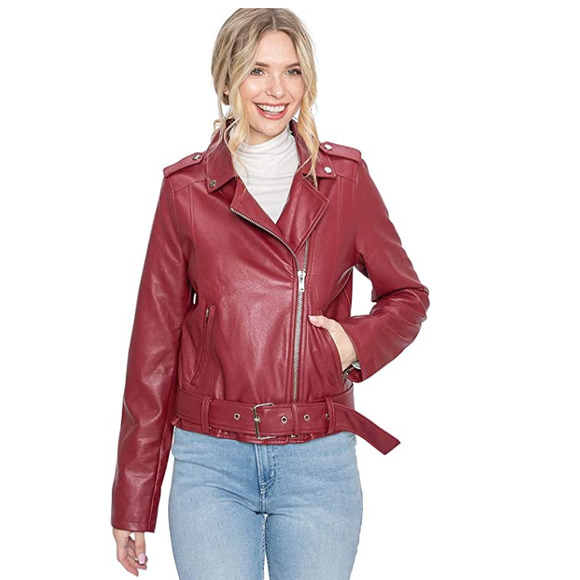 NWT! Women's Luxury Moto Leather Jacket - Picture 2 of 7